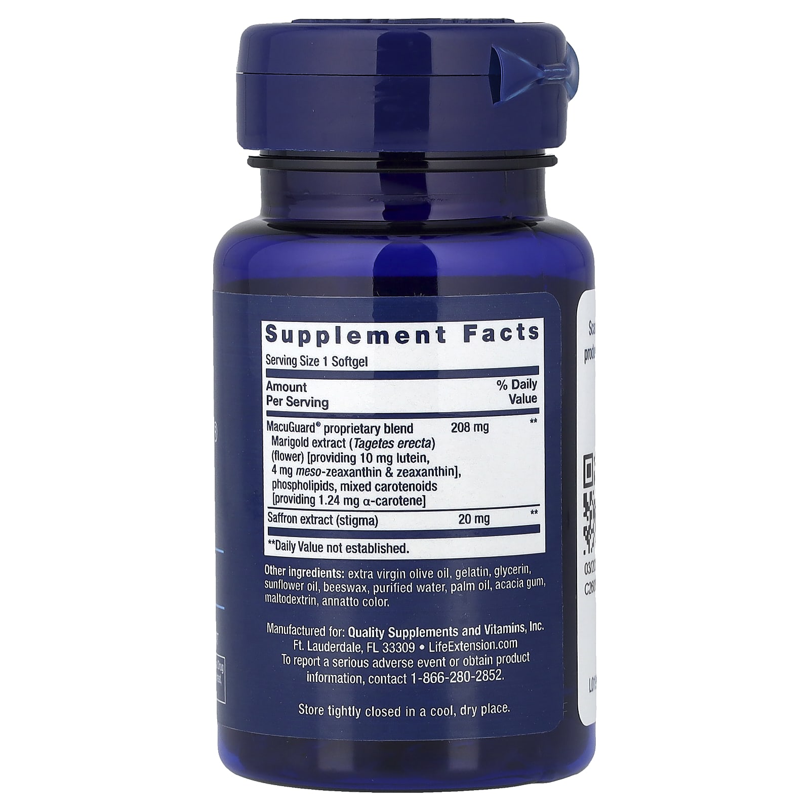 Life Extension, MacuGuardĀ®, Ocular Support with Saffron, 60 Softgels - Image 2