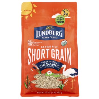 Lundberg, Organic Brown Short Grain Rice, 32 oz (907 g)