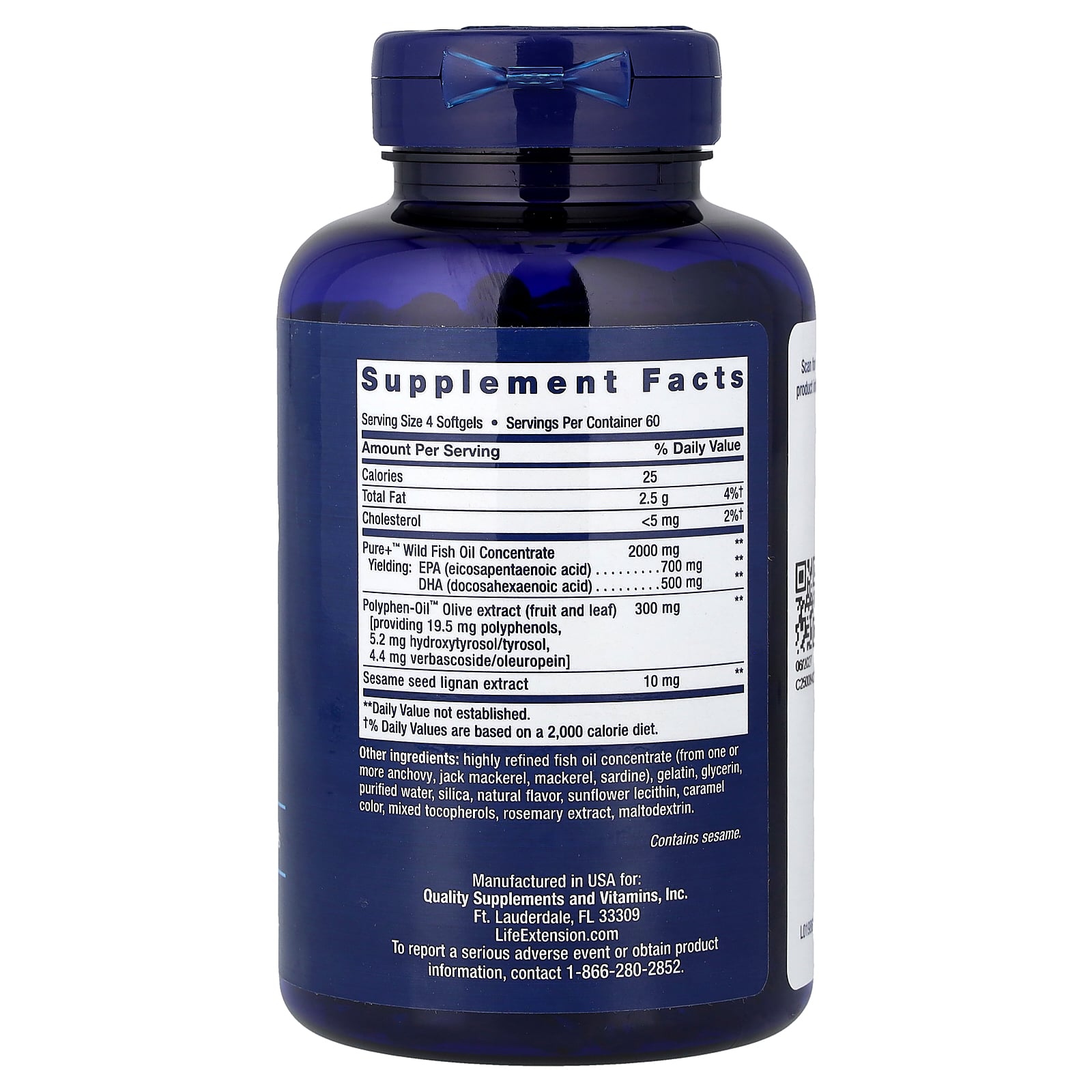 Life Extension, Super Omega-3, 240 Softgels - Image 2