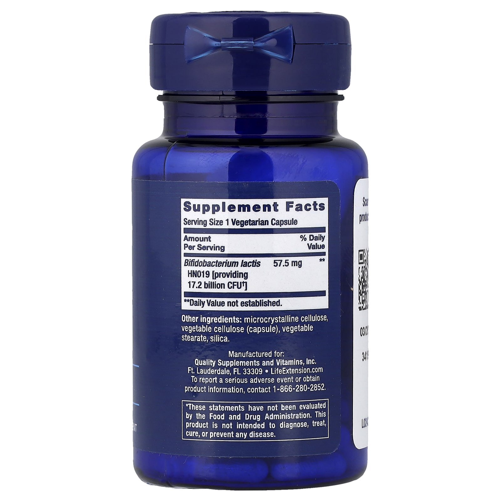 Life Extension, Florassist® Probiotic, Daily Bowel Regularity, 30 Vegetarian Capsules (57.5 mg Per capsule) - Image 2