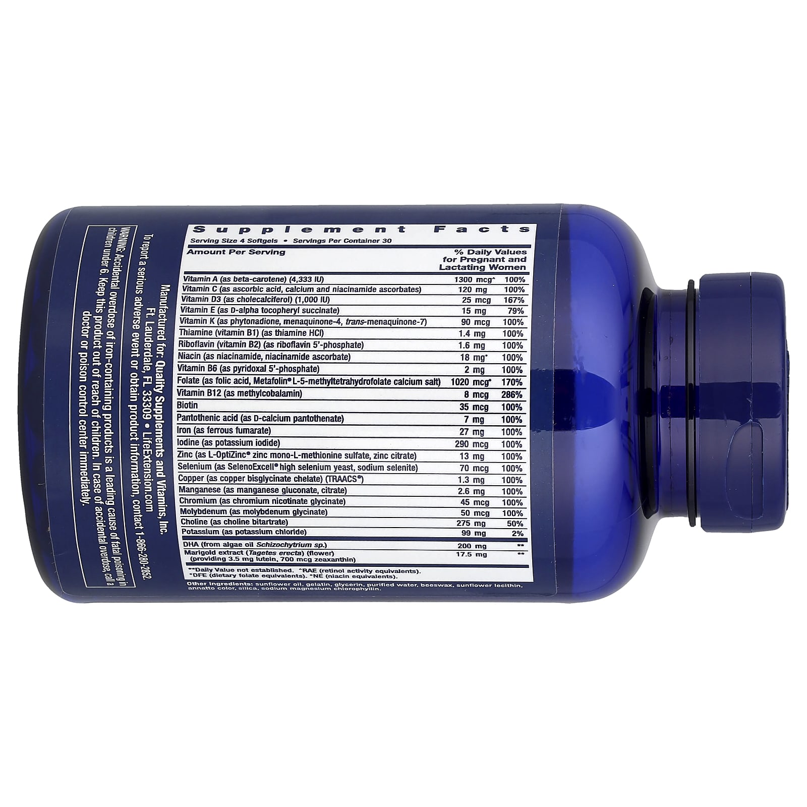 Life Extension, Women's Health, Prenatal Advantage, 120 Easy-To-Swallow Softgels - Image 2