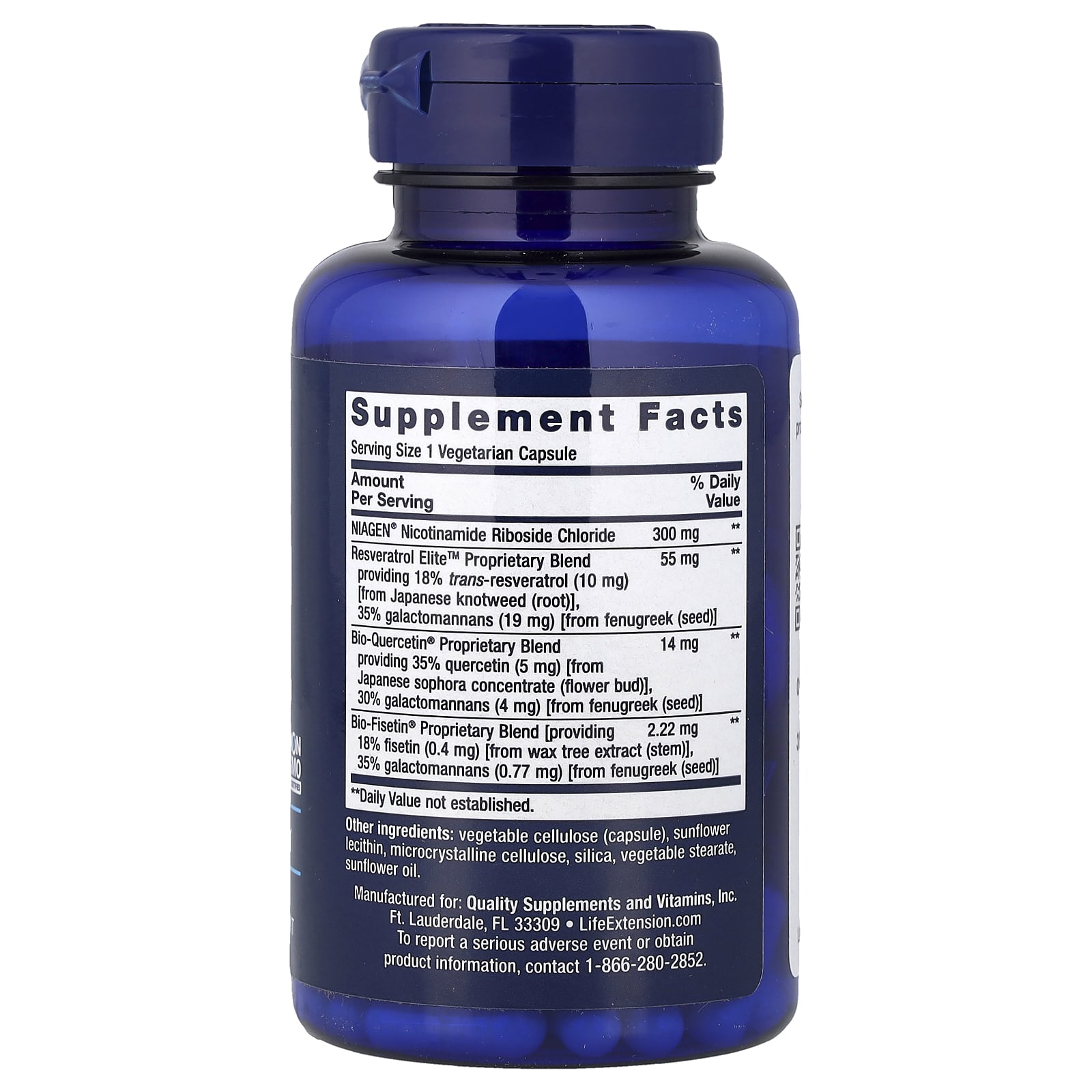 Life Extension, NAD+ Cell Regenerator™ and Resveratrol Elite™, 30 Vegetarian Capsules - Image 2