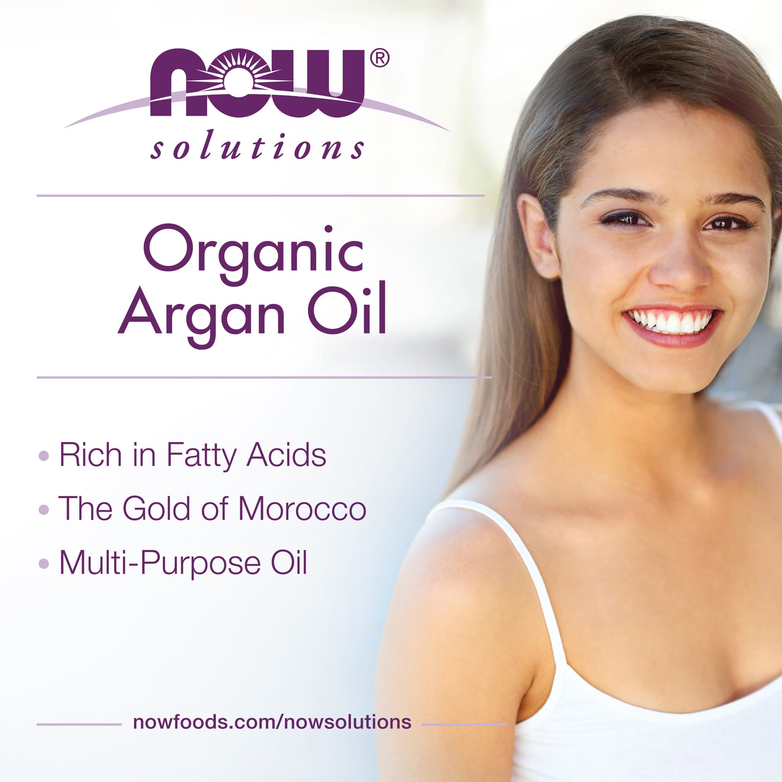 NOW Foods, Solutions, Certified Organic & 100% Pure Argan Oil, 2 fl oz (59 ml) - Image 3