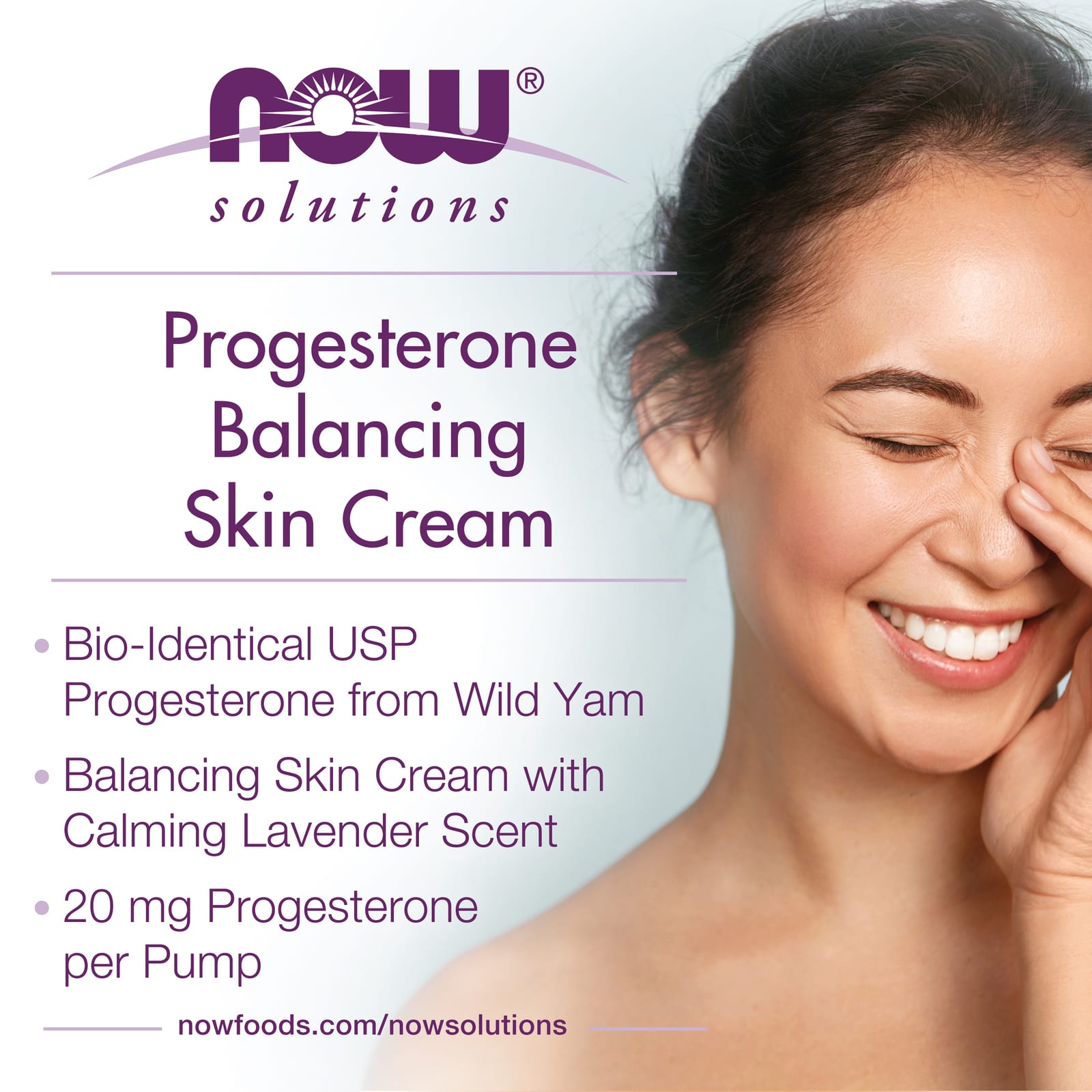 NOW Foods, Solutions, Progesterone from Wild Yam, Balancing Skin Cream, Calming Lavender, 3 oz (85 g) - Image 3