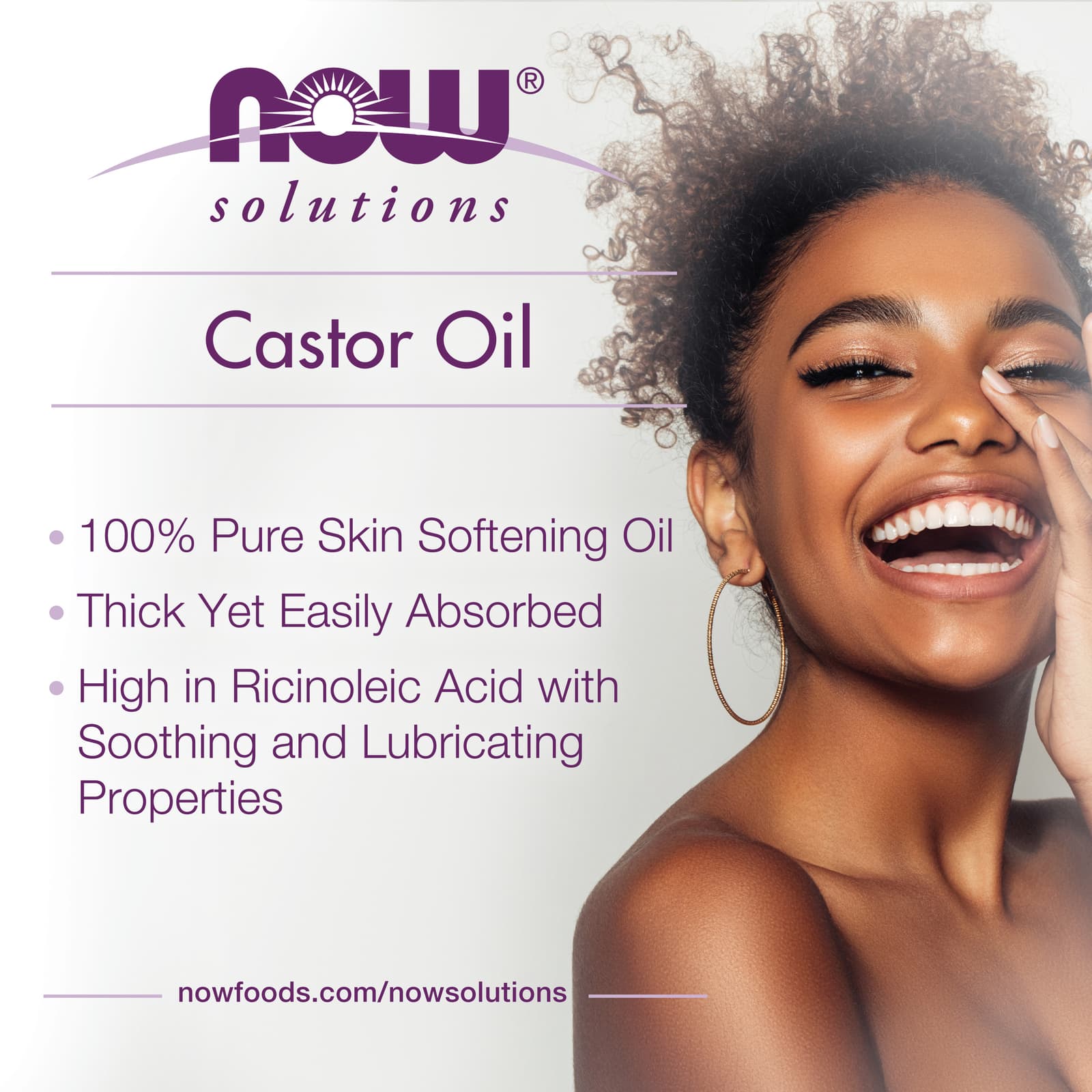 NOW Foods, Solutions, Castor Oil, 16 fl oz (473 ml) - Image 3