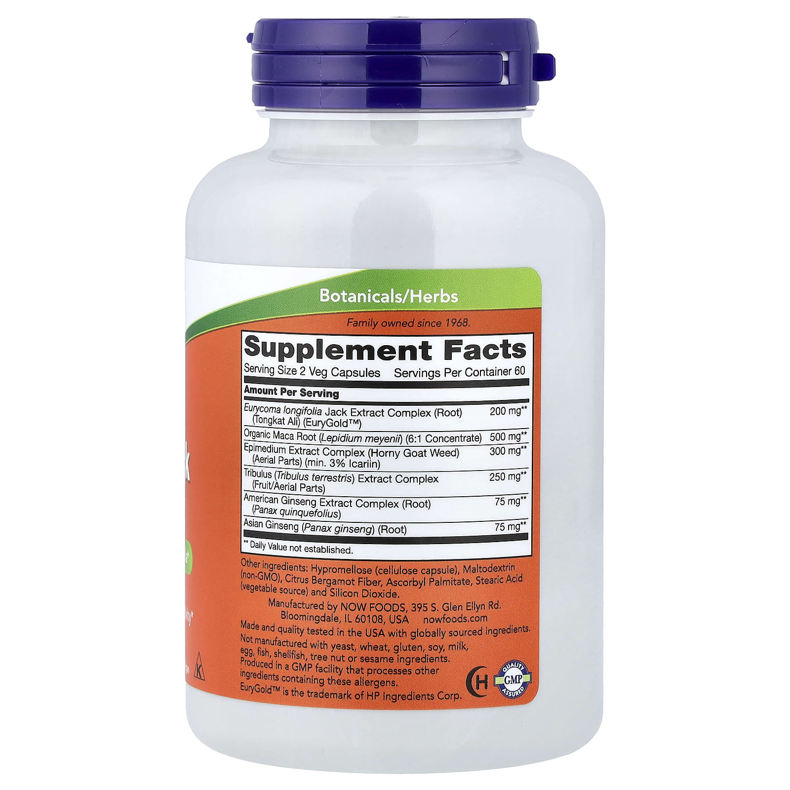 NOW Foods, TestoJack 200™, 120 Veg Capsules - Image 2