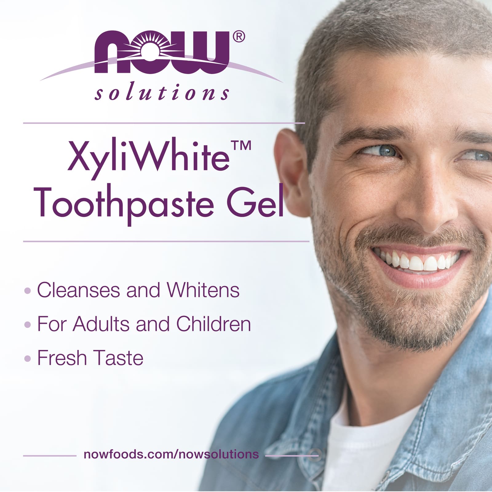 NOW Foods, Solutions, XyliWhite™ Toothpaste Gel, Coconut Oil, Mint, 6.4 oz (181 g) - Image 4