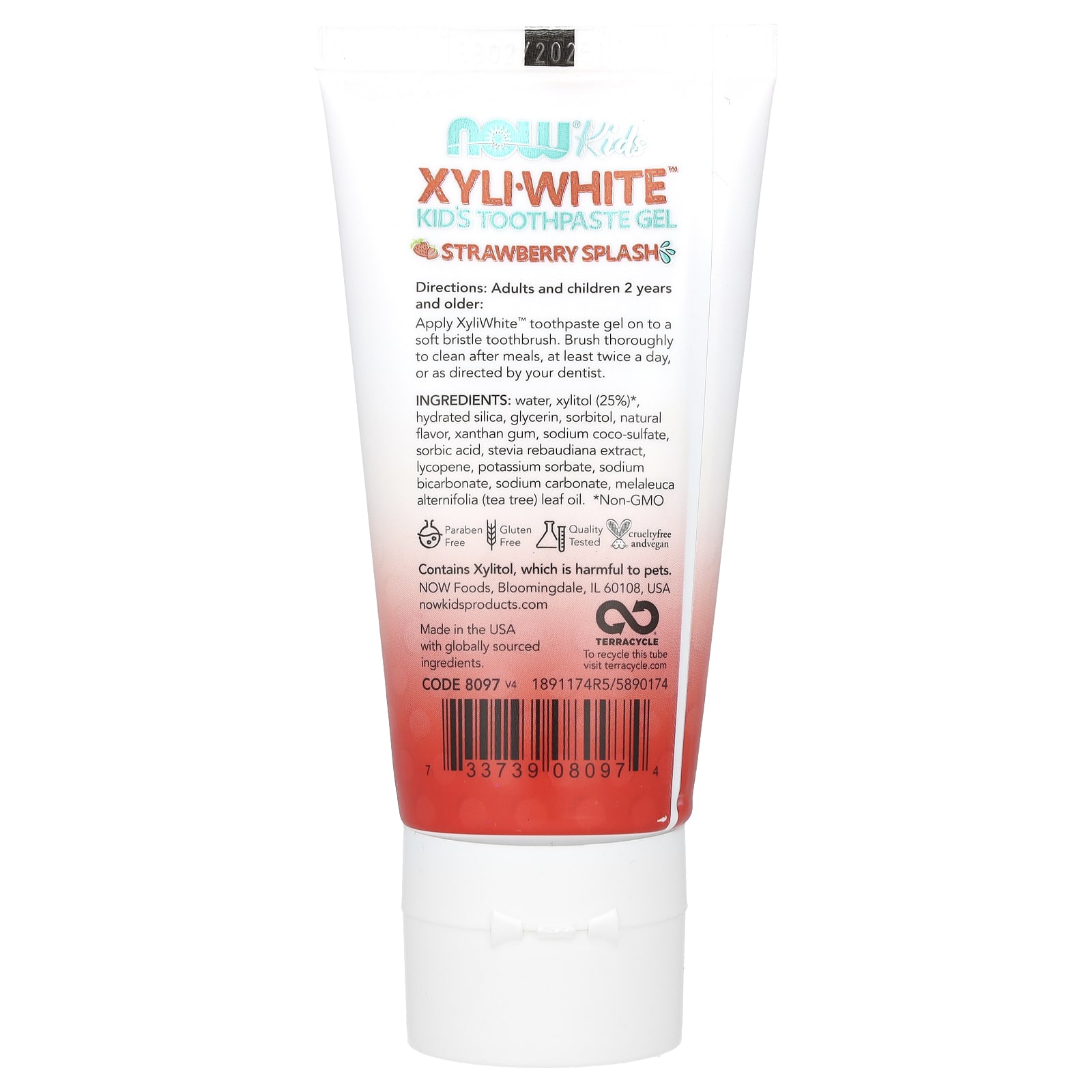NOW Foods, XyliWhite, Kid's Toothpaste Gel, Strawberry Splash, 3 oz (85 g) - Image 2