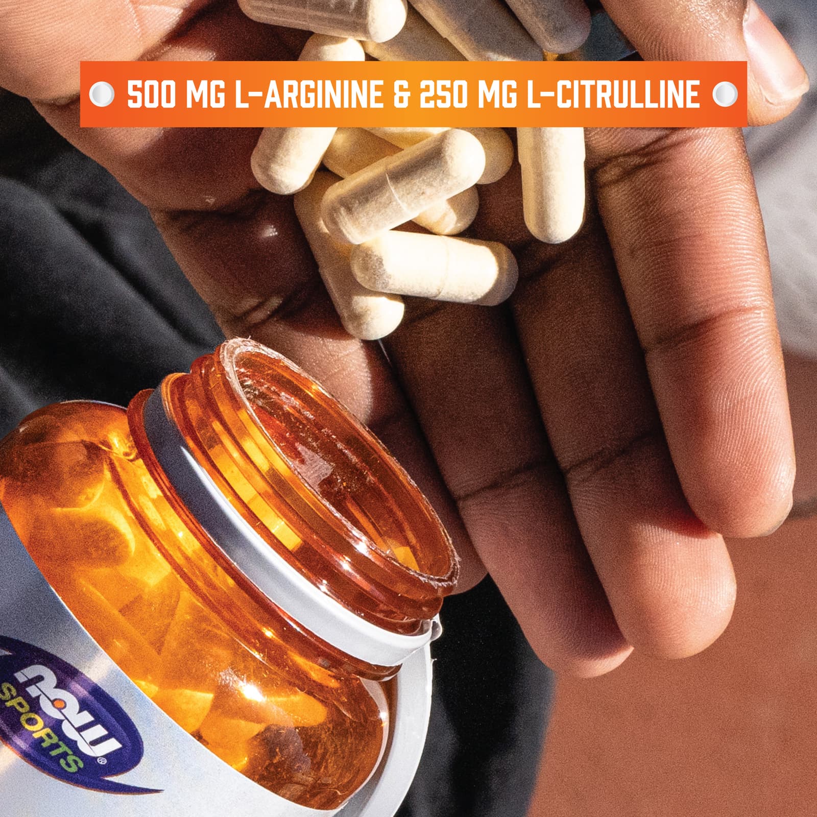 NOW Foods, Sports, Arginine & Citrulline, 120 Veg Capsules - Image 4