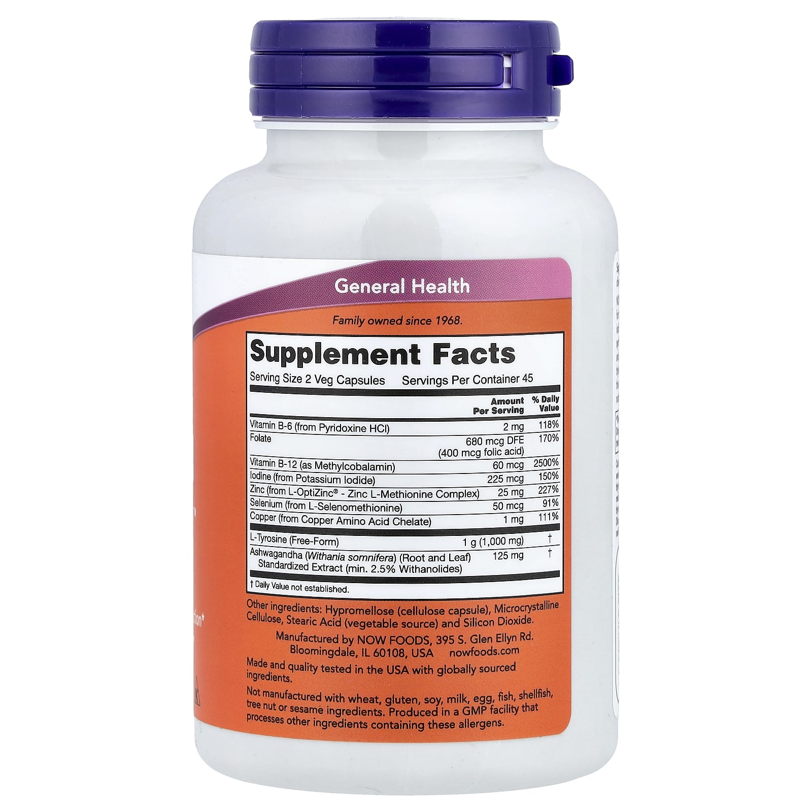 NOW Foods, Thyroid Energy™, 90 Veg Capsules - Image 2
