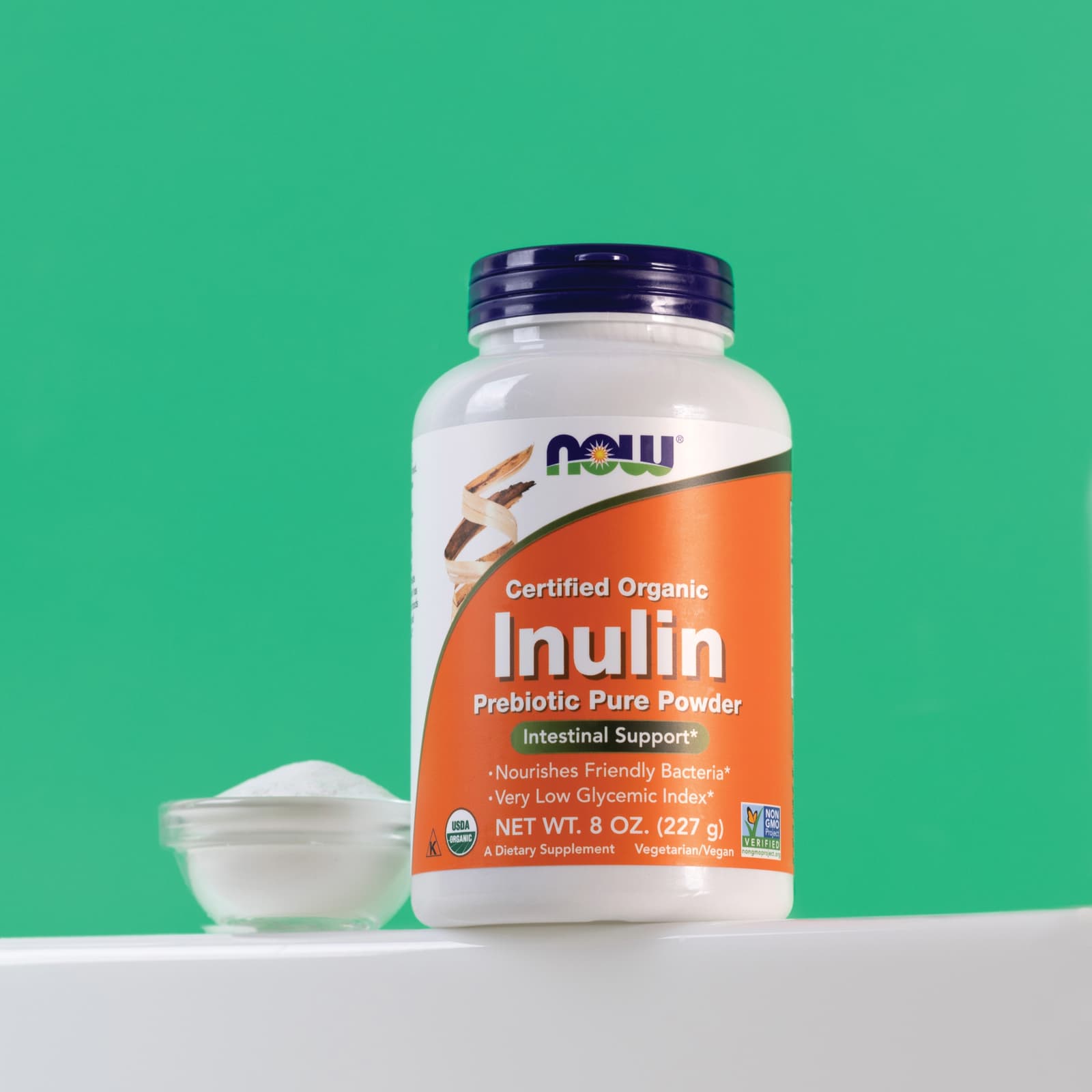 NOW Foods, Certified Organic Inulin, Prebiotic Pure Powder, 8 oz (227 g) - Image 6