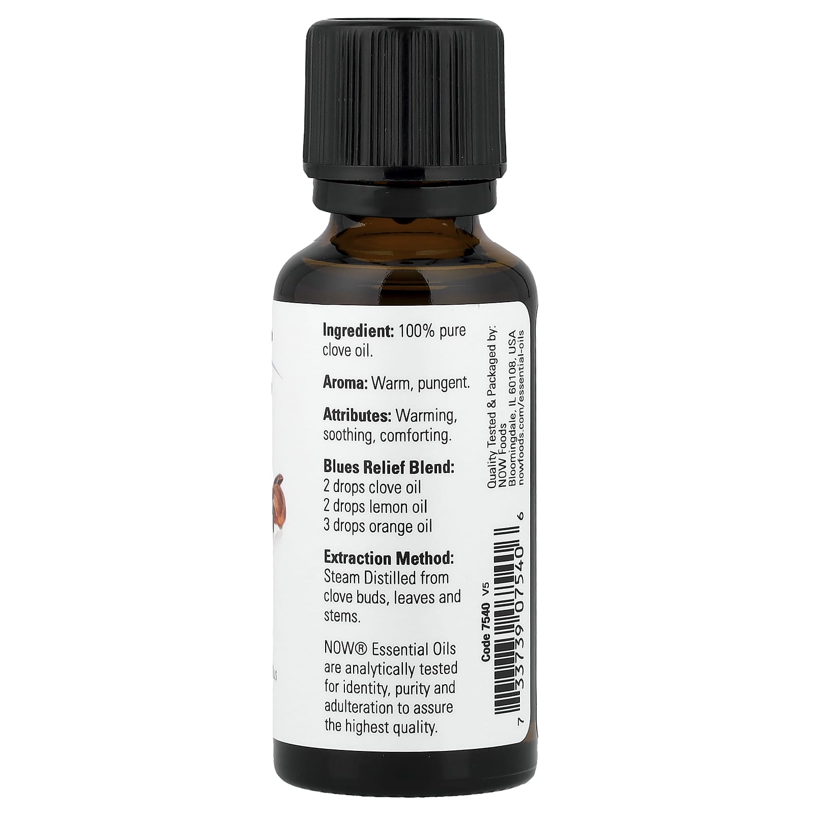 NOW Foods, Essential Oils, Clove, 1 fl oz (30 ml) - Image 2