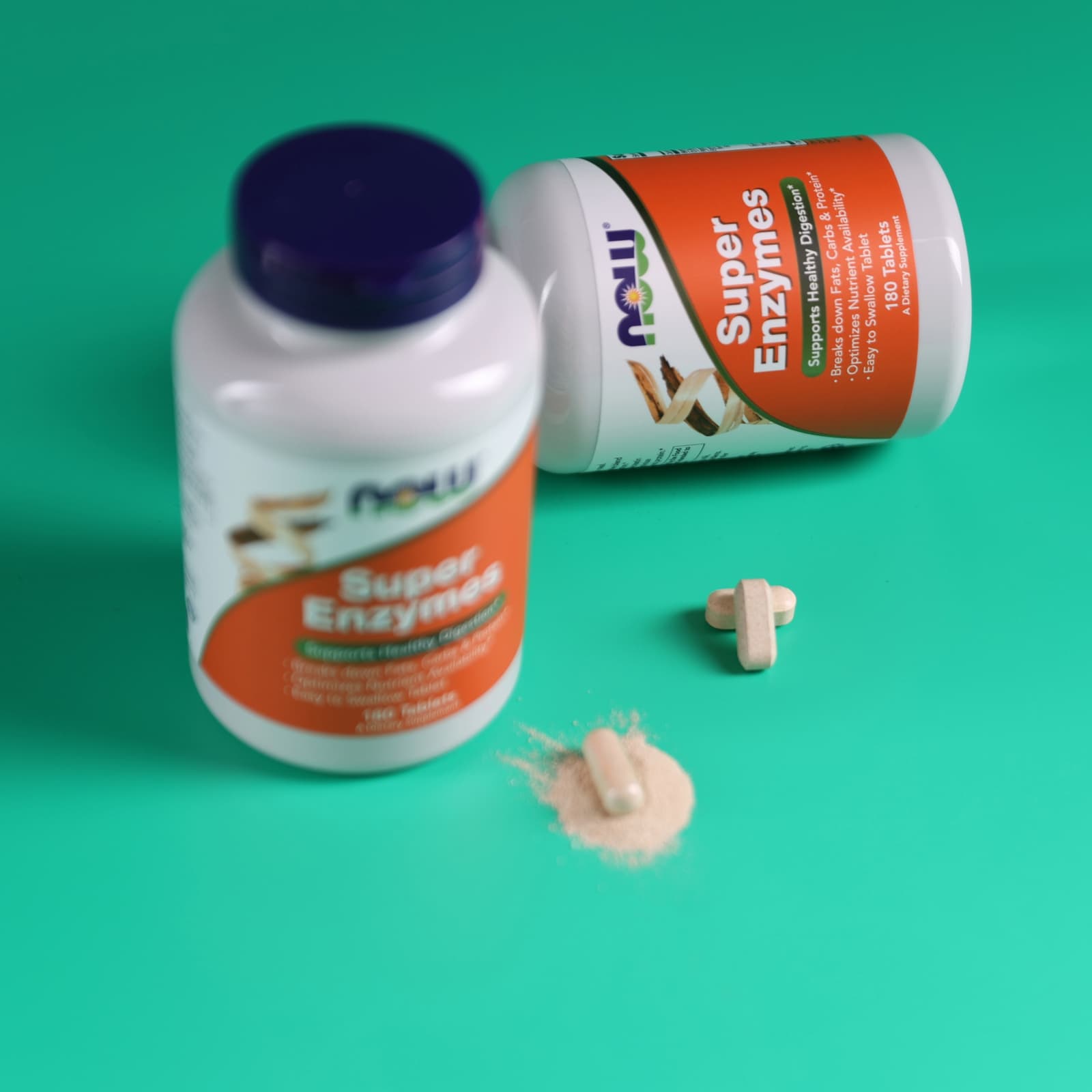 NOW Foods, Super Enzymes, 180 Tablets - Image 7
