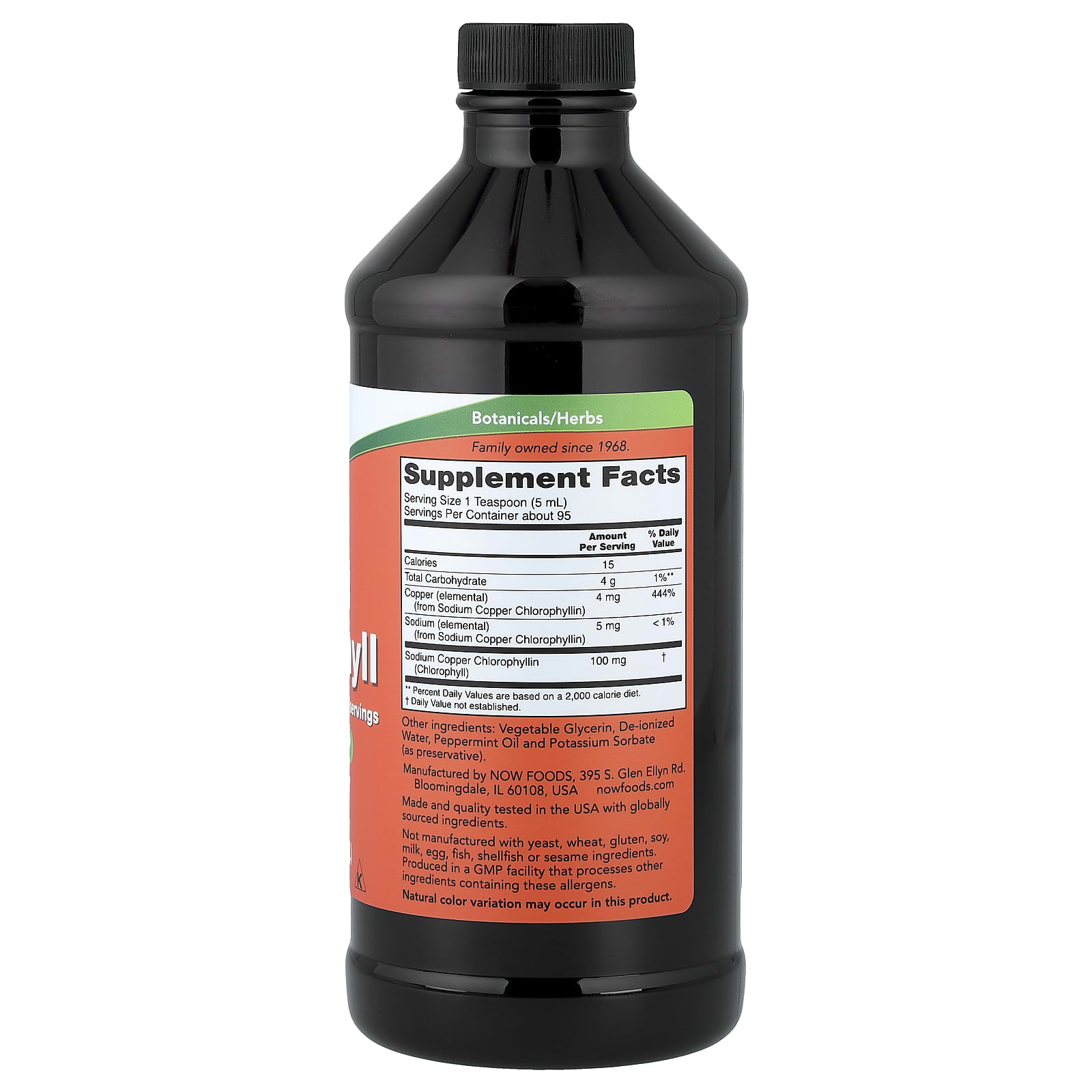 NOW Foods, Liquid Chlorophyll, Mint , 16 fl oz (473 ml) - Image 2