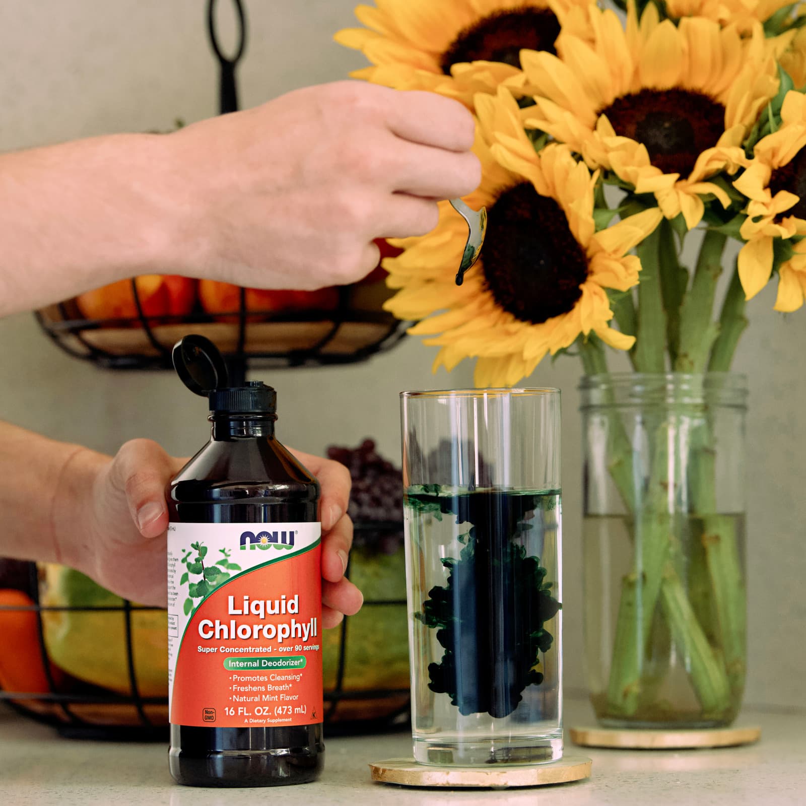 NOW Foods, Liquid Chlorophyll, Mint , 16 fl oz (473 ml) - Image 4